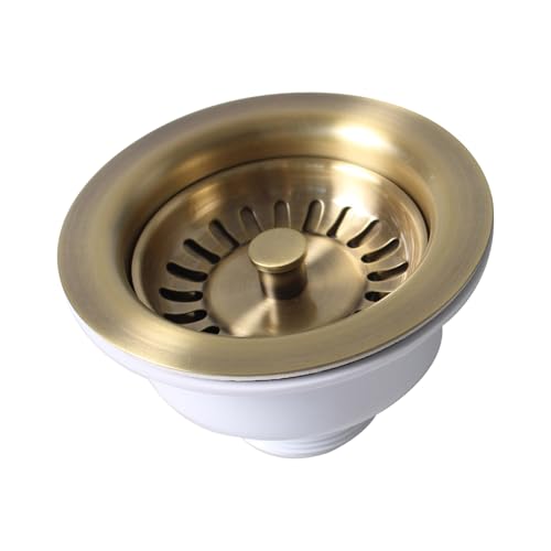 Colador para fregadero de acero inoxidable 304 cobre miniatura 6