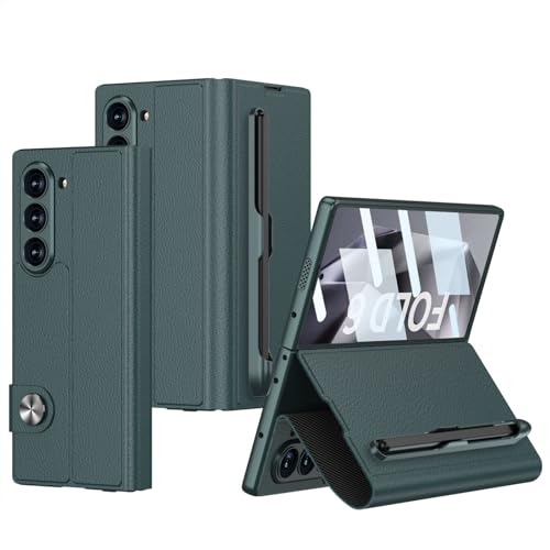 Étui pour Fold 6 cuir avec 2 emplacements cartes et support Galaxy Z Fold 6