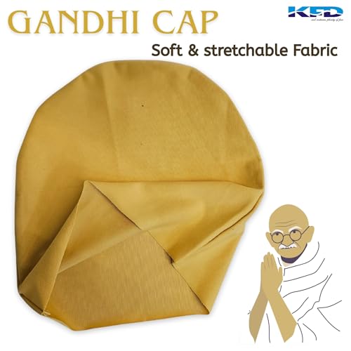 Image of Kaku Fancy Dresses Gandhi Ji Wig Set, White Bald Cap for Kids | Fancy Dress Accessory for School Plays & Themed Events - Freesize