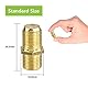 LEENUE Sat Kabel Verbinder, F Stecker Verbinder, RG6 Koaxial Buchse zu Buchse F Verbinder Sat Kupplung für Koaxialkabel Antennenkabel Satellitenkabel 10er Pack