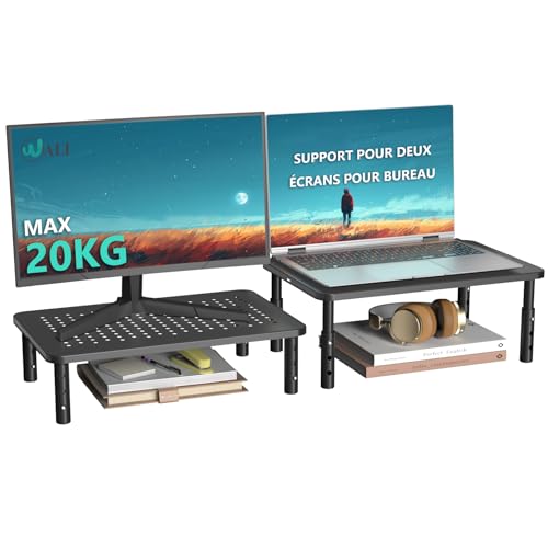 Rehausseur ecran PC bureau support ventilé réglable pour ordinateur