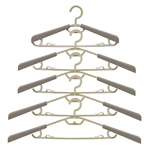 Ipow groß ausziehbare Kleiderbügel Anzugbügel aus hochwertigem Kunststoff Cover