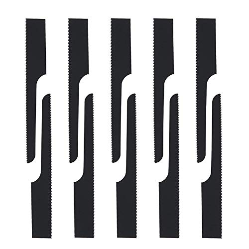 Lot de 10 lames de scie pneumatique bimétalliques en acier carbone compatibles avec les lames de scie Silverline 633549 pour bois, fibre de verre, plastique,...