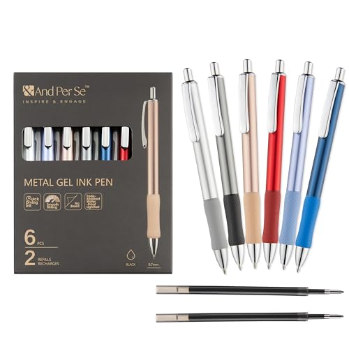 Stylos à encre gel anti-bavure pointe 0,7 mm pour écrire proprement sans fatigue de la main