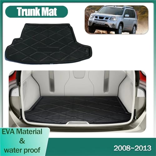 Tapis de coffre pour Nissan X-Trail T31 2008-2013 plateau sol noir imperméable - 2