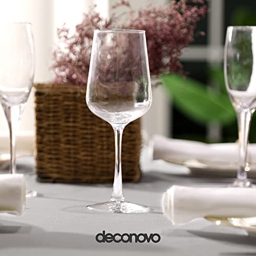 Deconovo Wipeable Faux Linen Rectangular Tablecloth for Coffee Tables Grey 130x220cm(51x87in), 87 x 51 inch (Rectangular) - Image 4