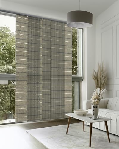 GoDear Design Adjustable Sliding Panel Track Blinds for Sliding Patio