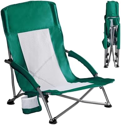 Low Profile Beach Chair with Reclining Comfort