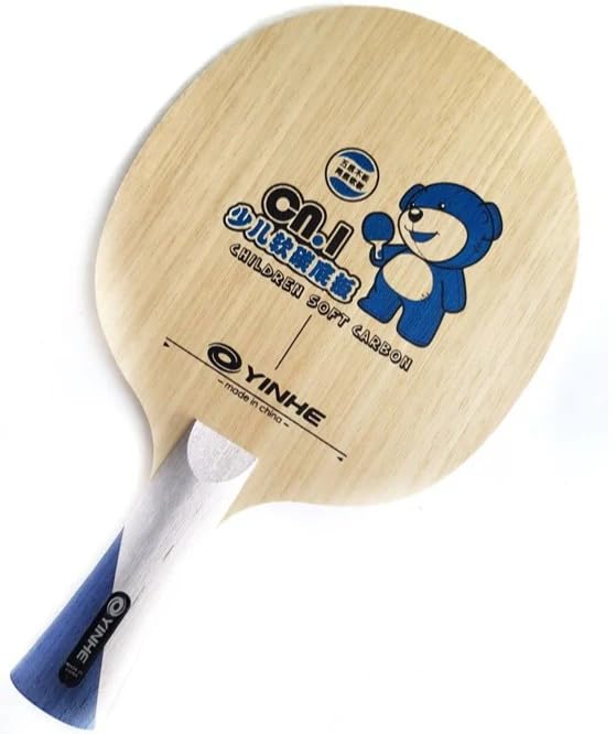 Yinhe CN-1 Childrens Soft Carbon Table Tennis Blade, Small Handle, Lightweight, Stable Blade, Kids Training and Match Play, ~75Grams 4