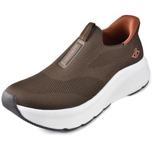 Image of Men Slip in Free up Hands Shoe Wide Toe Box Arch Support Orthopedic Walking