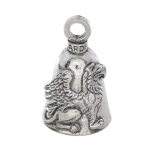 Image of Guardian Bell Animals Good Luck Bell w /Keyring & Black Velvet Gift Bag | Motorcycle Bell | Lead-Free Pewter | Made in USA