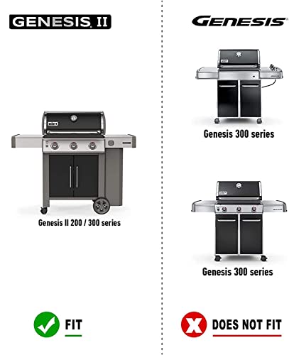 Onlyfire BRK-6034 Edelstahl Grill Drehspieß komplettes Set, Rotisserie Einsatz für Weber Genesis II 200 &300 Serie und Genesis II LX 200 & 300