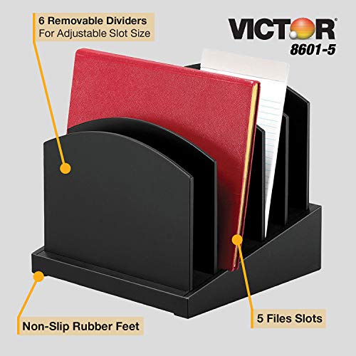Victor range-courrier incliné à 5 compartiments pour trier vos dossiers - 5