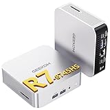 GEEKOM A8 Mini PC with AMD Ryzen 7 8745HS (Beats 6800H), 32GB DDR5 RAM 1TB NVMe SSD, Windows 11 Pro Desktop Computer for Home&Business, Radeon 780M, USB4, SD Slot, 8K, 4 Display | WiFi 6E, 2.5G LAN