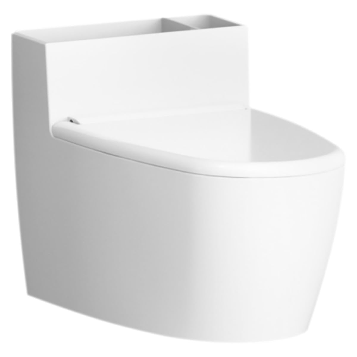 Wall-mounted Ashtray with Lid Toilet-shaped Ceramic Ashtray for Bathroom and Living Room Home Smoking Supplies White