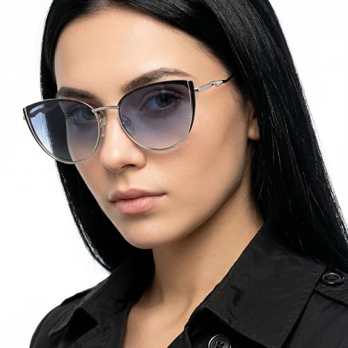 Image of Vincent Chase By Lenskart | Full Rim Cateye | Fashion Essentials | Branded and Stylish Sunglasses | 100% Uv Protected | Women | Large | Vc S15795