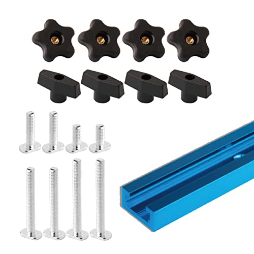 Image of POWERTEC 71170V Universal T-Track Kit, including 48-Inch T-Track and 16-piece Hardware kit, 1 Set, Pack of 1
