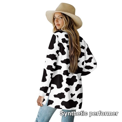 Image of Cardigan Sweaters for Women Long Sleeve Cardigan Soft Drape Open Front Fall Dusters V-Neck Jackets Dressy Loose Coat