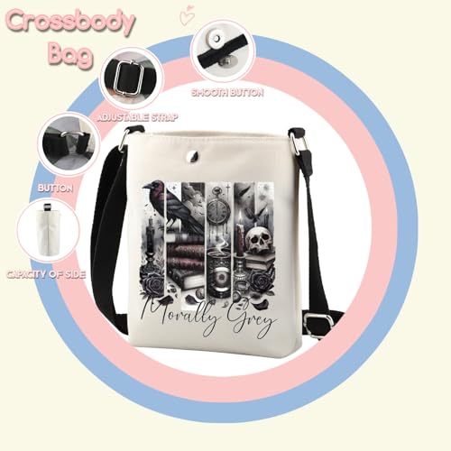 TSOTMO Smut Reader Gift Smut Book Club Shoulder Bag Morally Grey Dark Romance Crossbody Bag Bookish Gift for Sister3