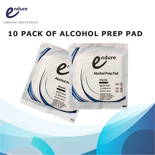 Endure Wound Care Kit 3, paquete de primeros auxilios con esponjas no tejidas, cinta de papel blanca, almohadillas de alcohol y venda miniatura 5