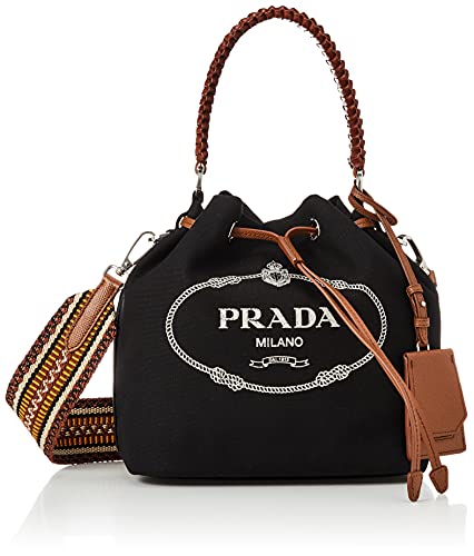 PRADA(プラダ) Shoulder Bag, Nero/Cognac