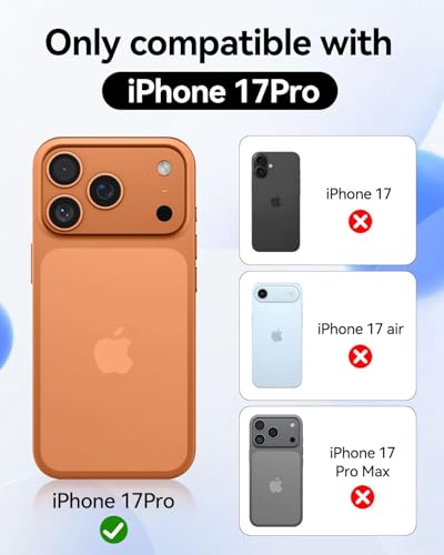 Image of QsmQam Compatible with iPhone 17 Pro Back Case Cover | Ultra Hybrid | Compatible with MagSafe| Military-Grade Protection| Transparent Back Case - (Polycarbonate|Clear)