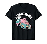 donut dino t-rex - ciambella divertente a forma di dinosauro maglietta