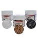 Disco Glitter - 3-Color Assortment: White, Black Sparkle & Hologram Gold