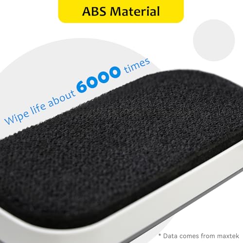 maxtek dry erase eraser magnetic white board erasers - 2 pack glass whiteboard eraser for office and school supplies gray