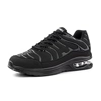 Scarpe Running Corsa Uomo Donna Scarpe Ginnastica Sportive Traspiranti Leggero Camminata Fitness Running Sneakers Jogging Nero EU 45