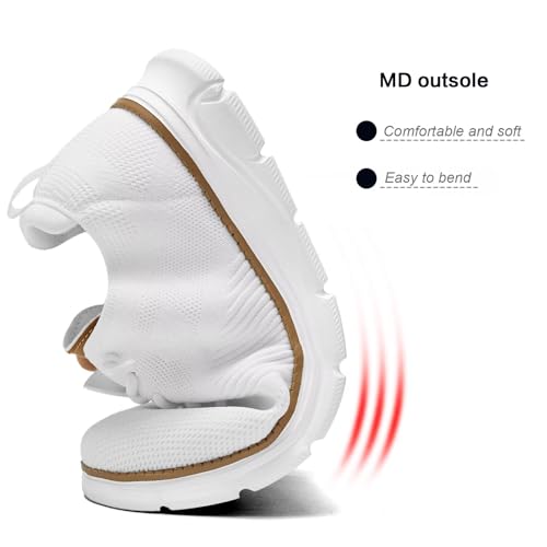 Image of Men's Casual Dress Oxfords Shoes Breathable Knit Leisure Classic Business Fashion Sneakers Lightweight Comfortable Work Soft Sole Walking Shoes