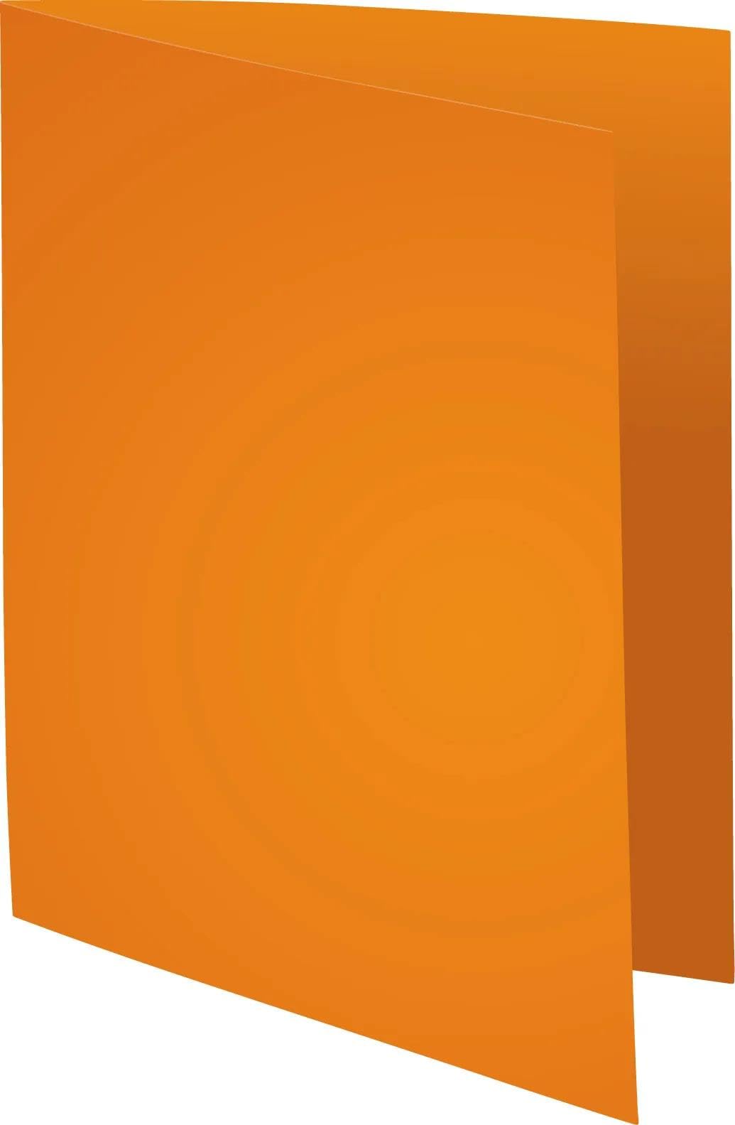 Exacompta 5 Packungen à 100 halbfeste Mappen Super orange