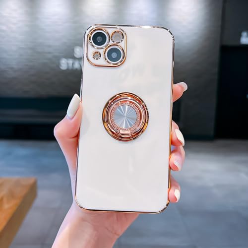 Coque iPhone SE 2022 avec anneau blanc pour regarder vos vidéos confortablement