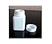 12PCS 60ml 2oz Empty Portable Plastic Solid Powder Medicine Bottles Pill Tablet Holder Storage Container Case Box（White）