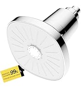Ryamen Filtered Showerhead, Rain Shower Head with Filter, High Output Shower Filter Head for Hard...