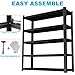 83.86 Inches Metal Garage Storage Rack, Heavy-Duty Steel Moisture-Proof And Waterproof 5-Layer Adjustable Storage Shelving Unit.Designed For Warehouse Storage (food Pantries, Industrial Use)