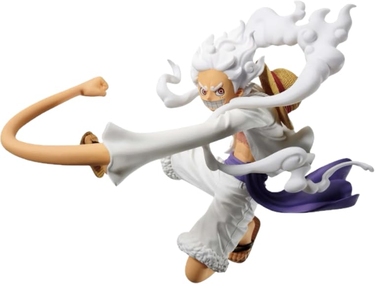 Thunder Tech One P. Monkey D. Luffy Battle Record Collection Gear 5 Collectible Figure