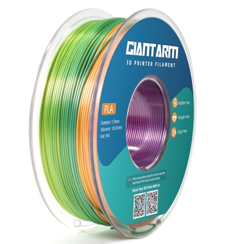 Image of GIANTARM Silk PLA Filament 1.75 mm, 3D Printer Filament PLA 1 kg Spool, Colour Grandient