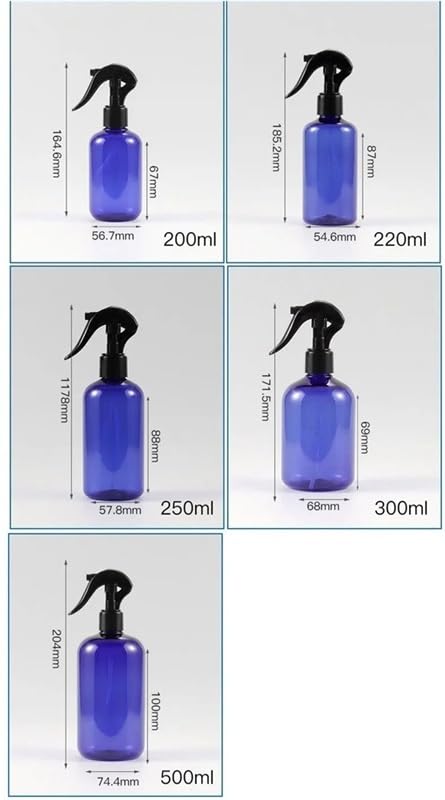 Botella rociadora premium for limpieza capilar y jardinería con aplicador de agua en aerosol de niebla fina. Diseño recargable for un uso doméstico eficiente. Botella rociadora vacía.(Green Bottle,250