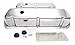 Racing Power Company R6176 Short Plain Polished Aluminum Valve Cover for Small Block Ford