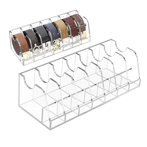 Recopilación de Perchas y colgadores para corbatas disponible en línea. 46 Organizador de Cinturón 7 Compartimentos Soporte de Almacenamiento de Cinturón Acrílico para Clóset Caja de Exhibición para Corbatas Cajón de Cinturón Cosméticos Joyas...