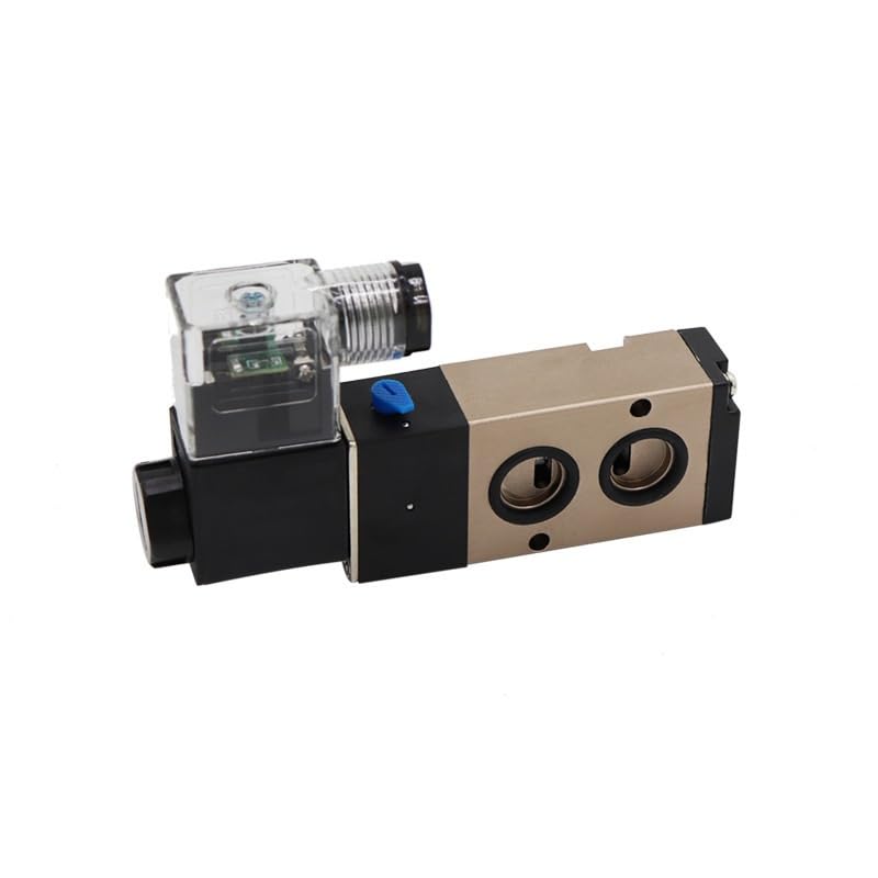 HQFDSBMS Válvula solenoide de Dos Posiciones y Cinco vías 4M210-08 válvula de Mariposa válvula solenoide de Placa 4M310-10 válvula de Control(4M210-08/AC110V*2)