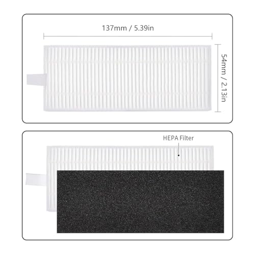 Image of Replacement Accessories Hepa Filter Compatible with Ecovacs Deebot U2 Pro /U2 /DGN22 Robot Vacuum Cleaning accesoriesU2 Pro /U2 /DGN22 (ED U2 HEPASETOF3)