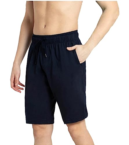 Image of West Gate Clothing Plus Size Men Cotton Knee Length Shorts | Casual and Night Wear | Pack of 3