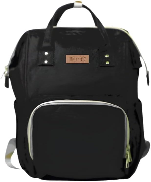 Bolsa Maternidade Mochila Expansível – Preta, Grande, Espaçosa e Impermeável para Mamães Modernas