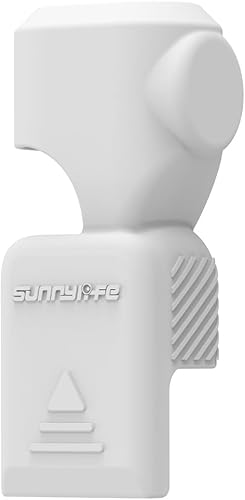 Silicone Shell Silicon Case Cover for DJI Osmo Pocket 3 Camera + Screen Accessories Shockproof Full Protection Anti-Slip Anti-Scratch (White)