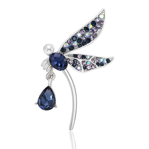 Image of Insect Animal Brooch Pin for Women Rhinestone Lapel Pins Vintage Brooches for Costume Accessories