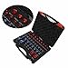 44pcs Nut and Bolt Thread Checker, Red and Blue Size Gauge Inch Metric Nut and Bolt Identifier Gauge Set, Thread Inspection for Bolts and Nuts
