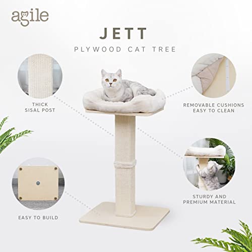 Agile Pine Wood Cat Perch Scratching Post (Jett) #TOP1