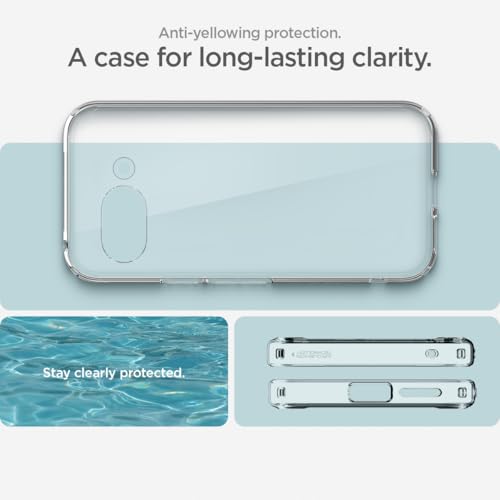 Spigen Ultra Hybrid for Google Pixel 9a Case, Transparent Pixel 9a Back Cover (2025) - TPU+Poly Carbonate｜Crystal Clear